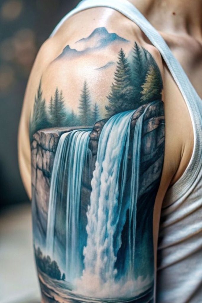Waterfall Tattoo