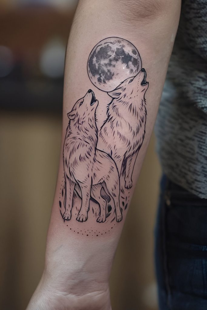 Werewolf Tattoos Accepting the Dual Nature