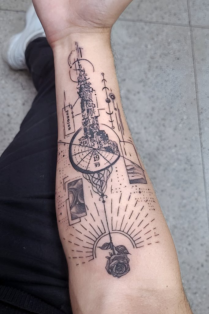 Wizard Tower Tattoos The Stronghold of Sorcery