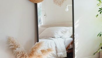 Add a Statement Mirror to Open Up Space