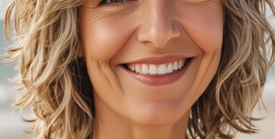 Beachy Waves with Face Framing Layers Effortless and Sun Kissed Perfection