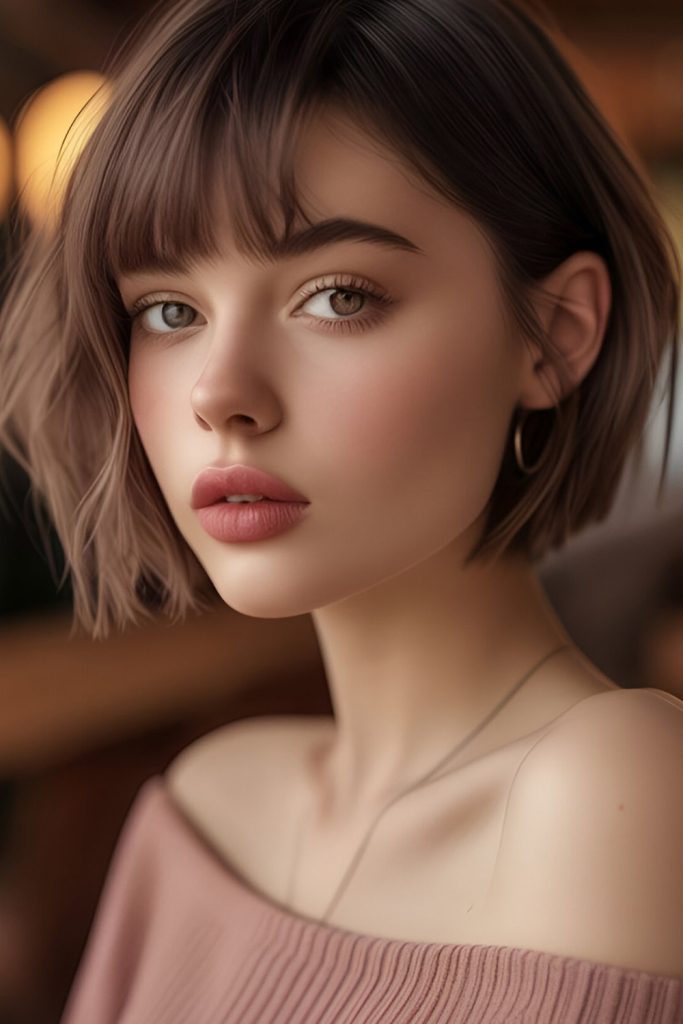 Bob with Bangs A Young and Spontaneous Summer Hairstyle