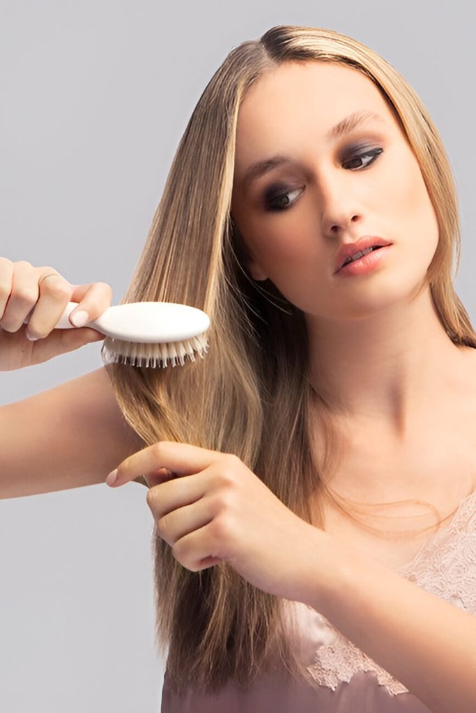 Brush Gently with a Wide Tooth Comb or Boar Bristle Brush