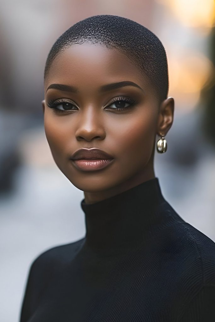 Buzz Cut for a Tough and Confident Look