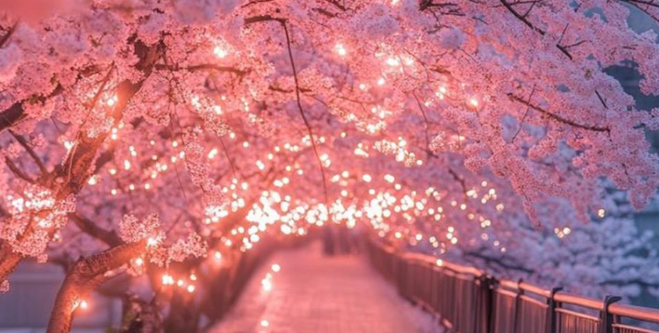 Cherry Blossom Pathways Walking Through a Spring Wonderland