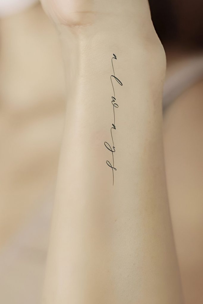 Classy Calligraphy with a Personal Message