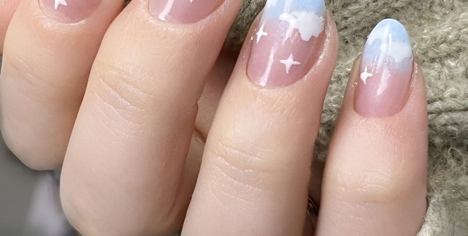 Cloud Inspired Nails for a Dreamy and Ethereal Effect