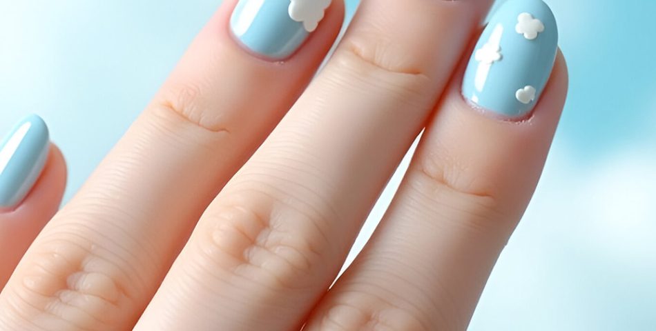 Cloudy Sky Nails