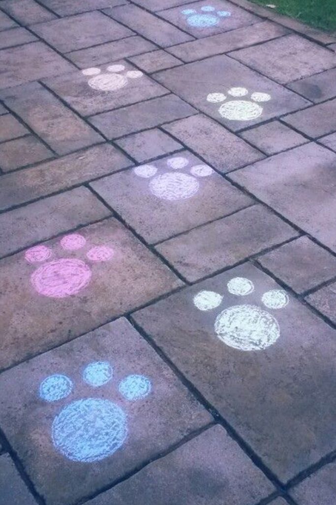 DIY Bunny Footprint Trail A Kid's Delight