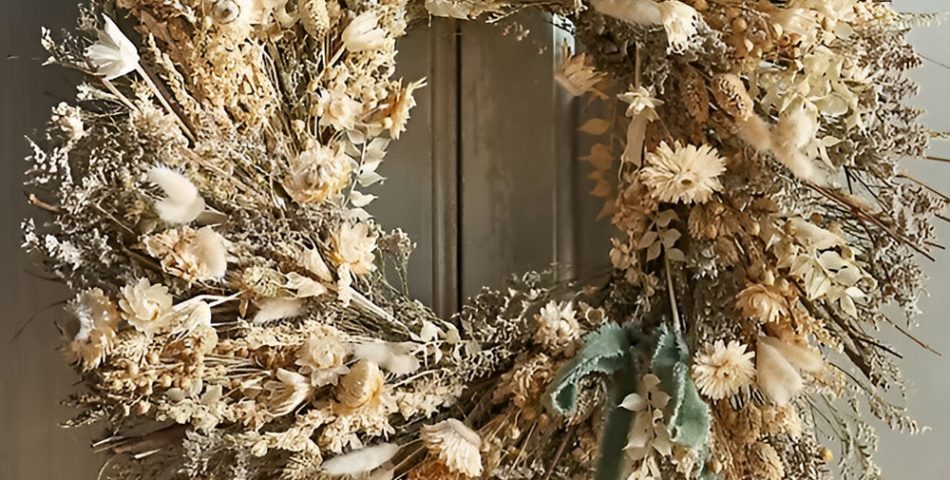 Dried Flower Wreaths for a Vintage Charm