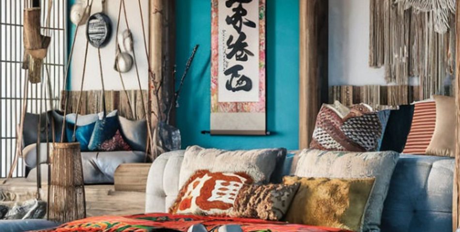 Eclectic Bedrooms Combining Patterns