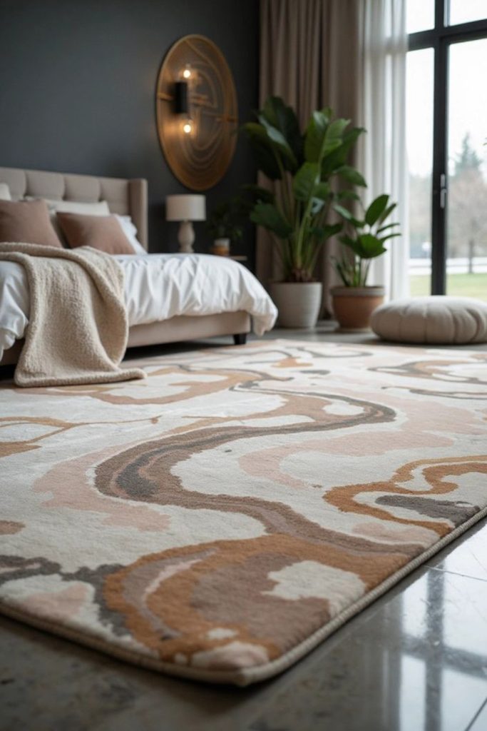 Employ a Statement Rug to Earth Your Room