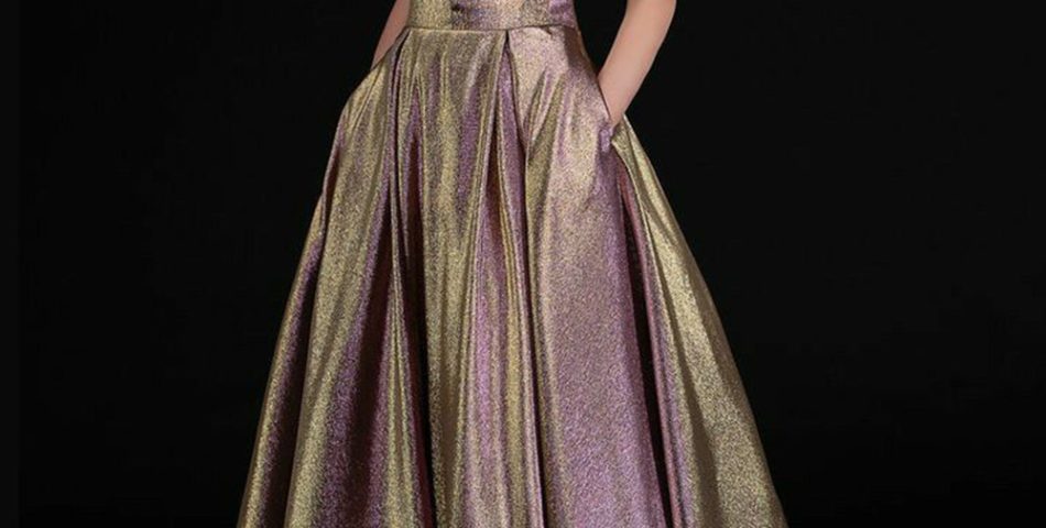 Futuristic Fantasy Metallic Shimmer Gowns