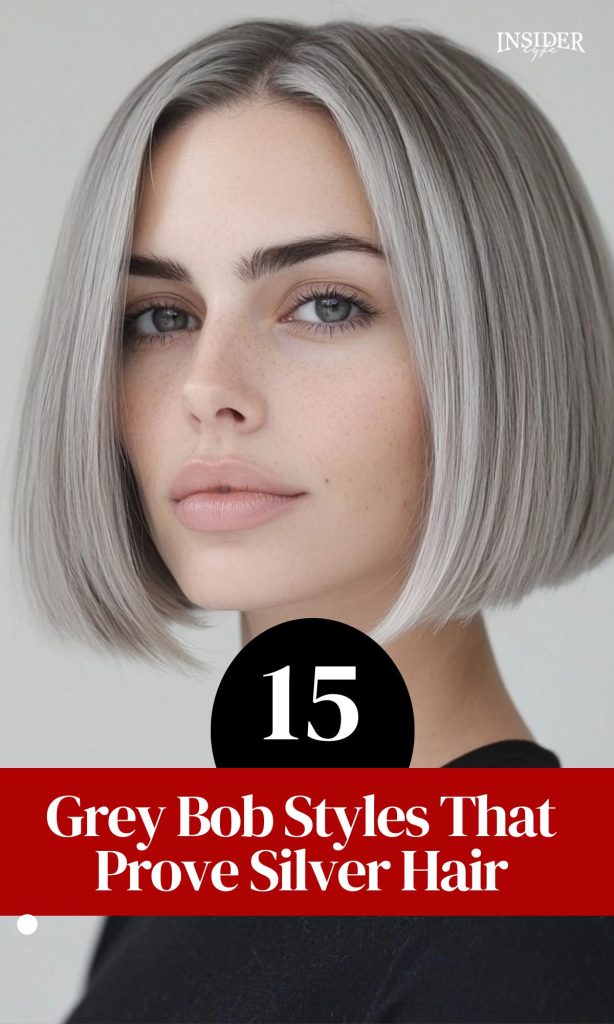 Grey Bob Styles That  Prove Silver Hair