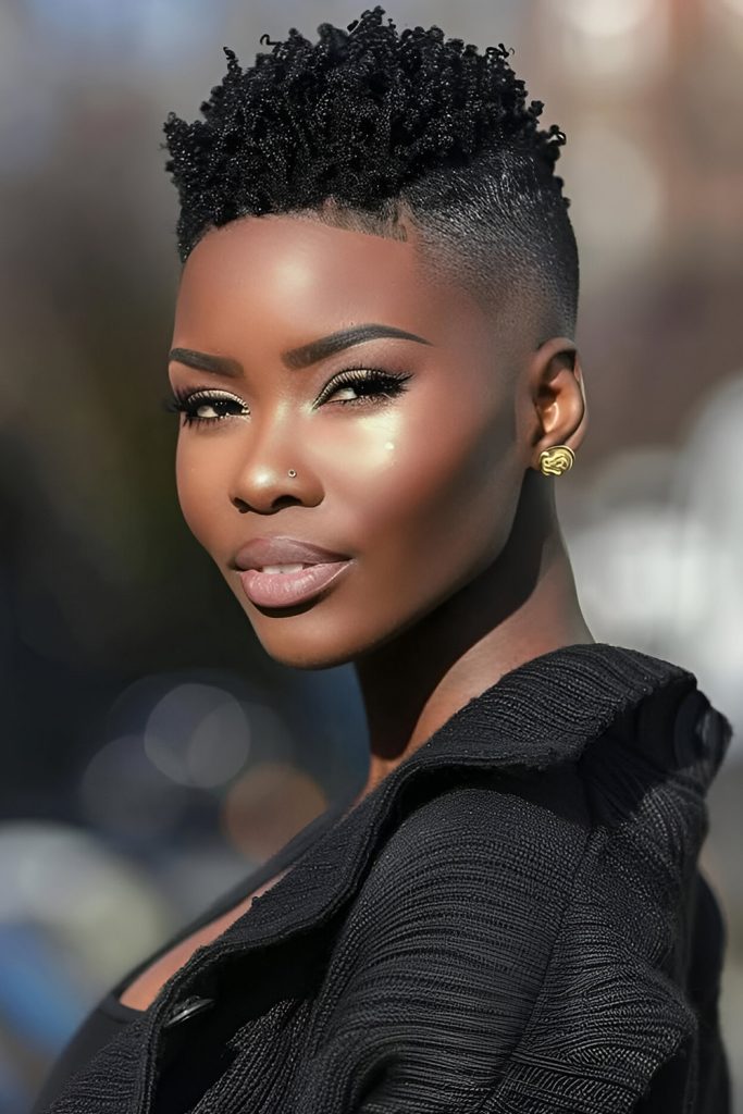 High Top Fade for Retro and Contemporary Combination