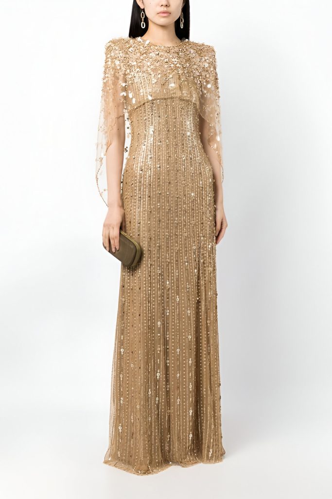 Jenny Packham Embroidered Tulle Dress
