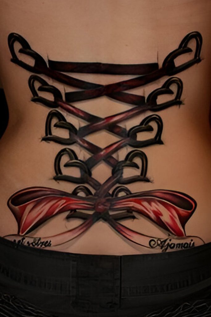Lace and Corset Style Tattoos – Intricate and Romantic