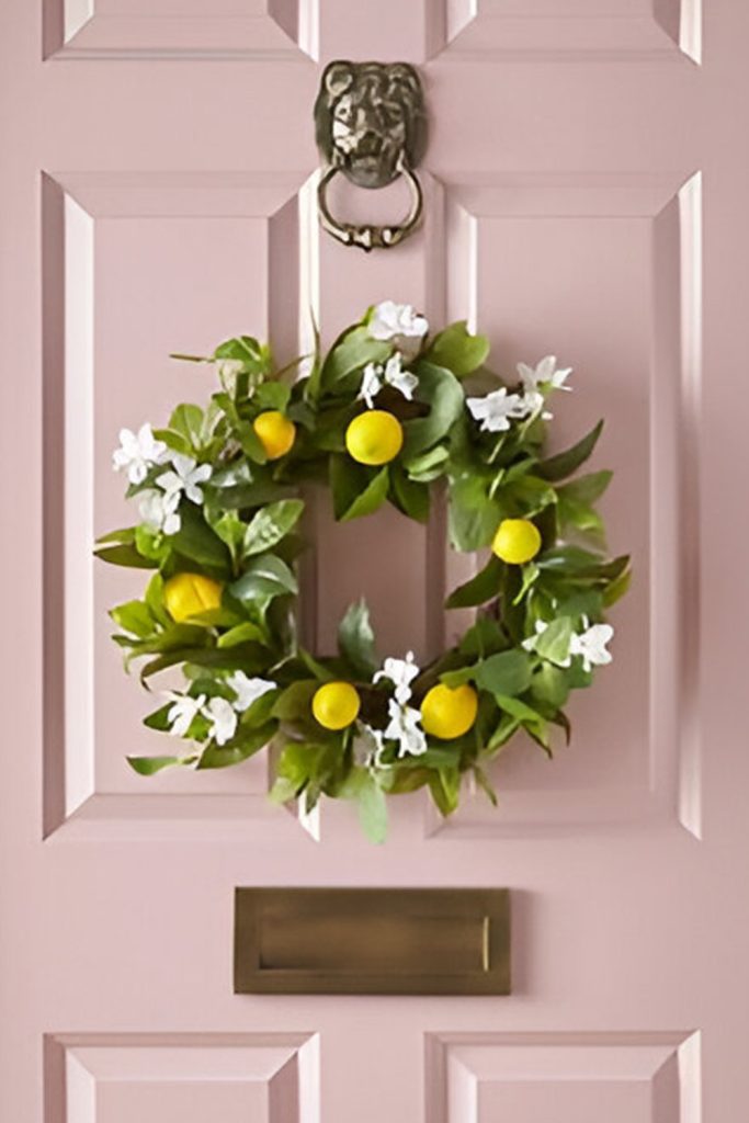 Lemon Wreaths for a Fresh Pop of Color