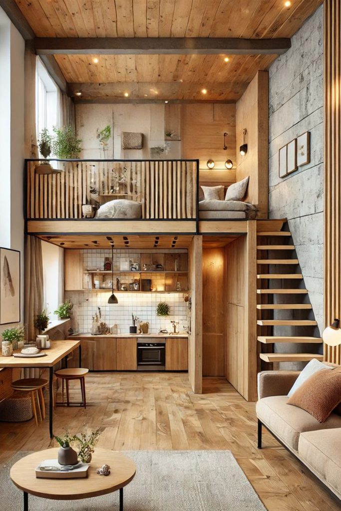 Loft Style Bedrooms Open Concept Living