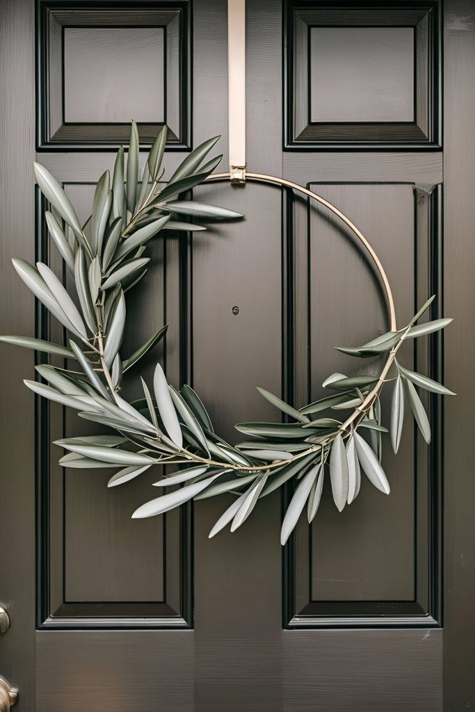 Minimalist Greenery Wreaths for a Chic Vibe