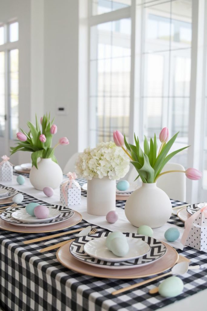 Monochromatic Easter Decor