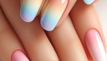 Pastel Rainbow Nails for a Fun and Playful Aesthetic