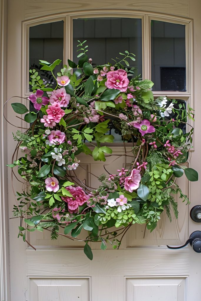 Pastel Ribbon Wreaths for a Whimsical and Playful Look