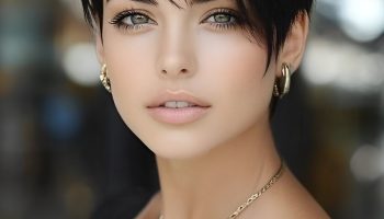 Short Layered Bob with a Sleek and Polished Appearance