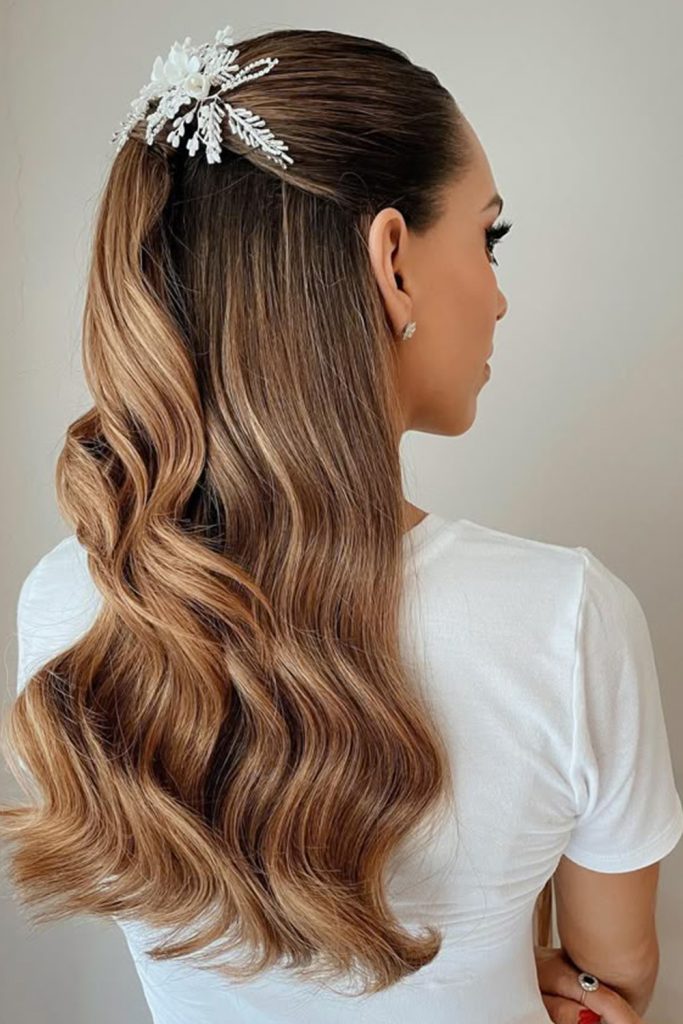Sleek and Chic Half Up Ponytail