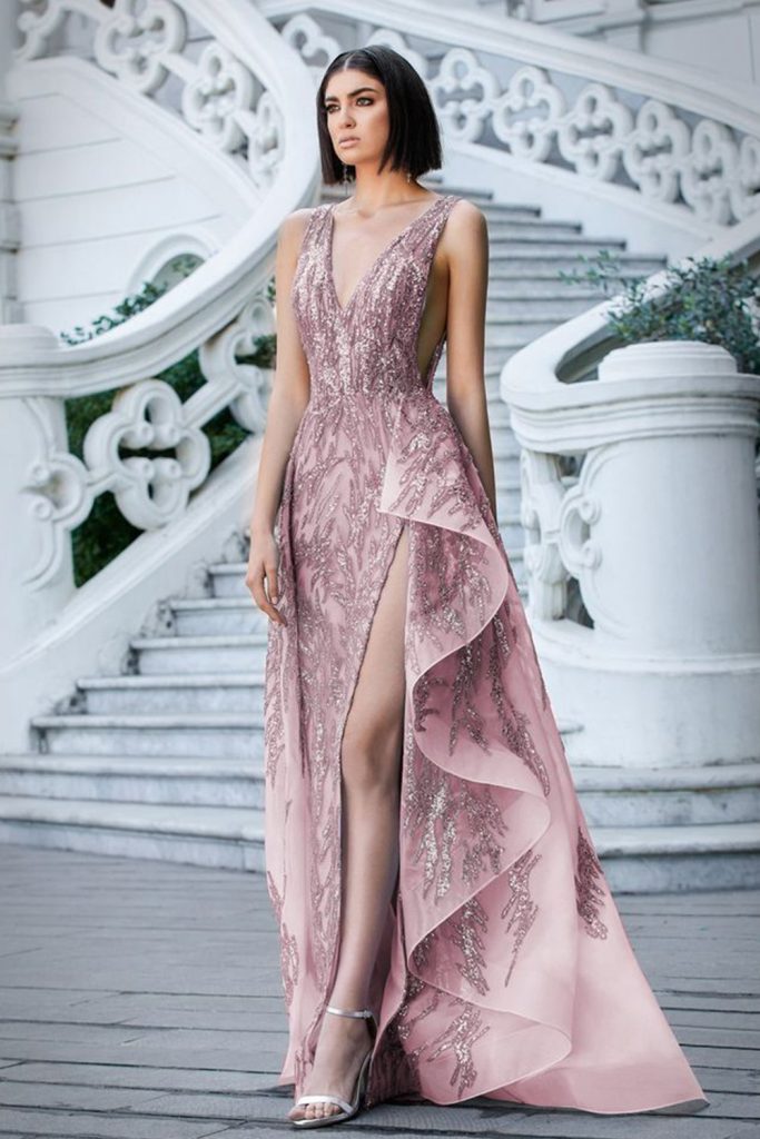 Sleek and Sultry High Slit Dresses for a Daring Look