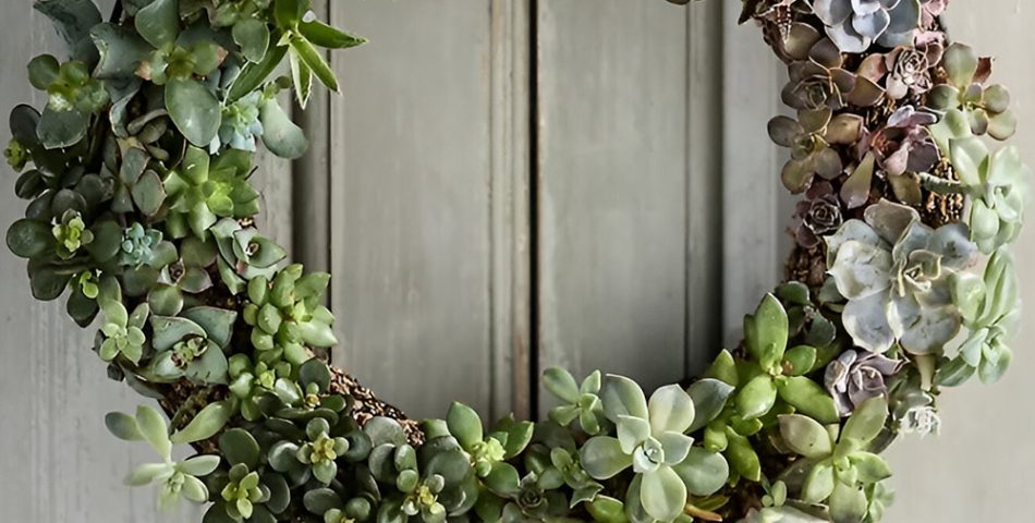 Succulent Wreaths for a Modern Twist