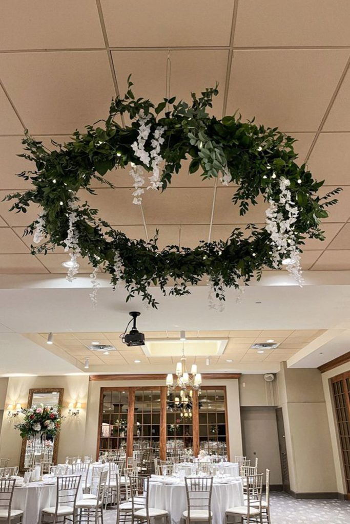 Suspend a Floral or Greenery Wreath Indoors