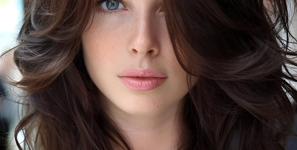 Textured Layers with Curtain Bangs for Fine Hair