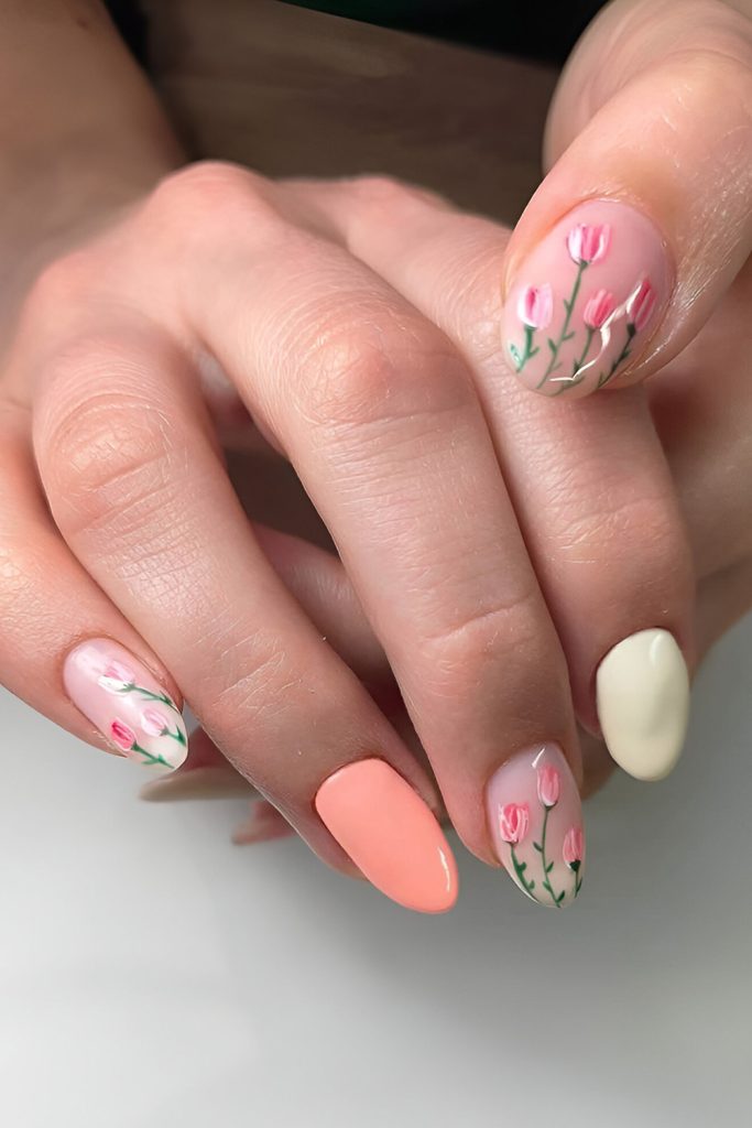 Tulip Field Nails for a Dutch Inspired Delight