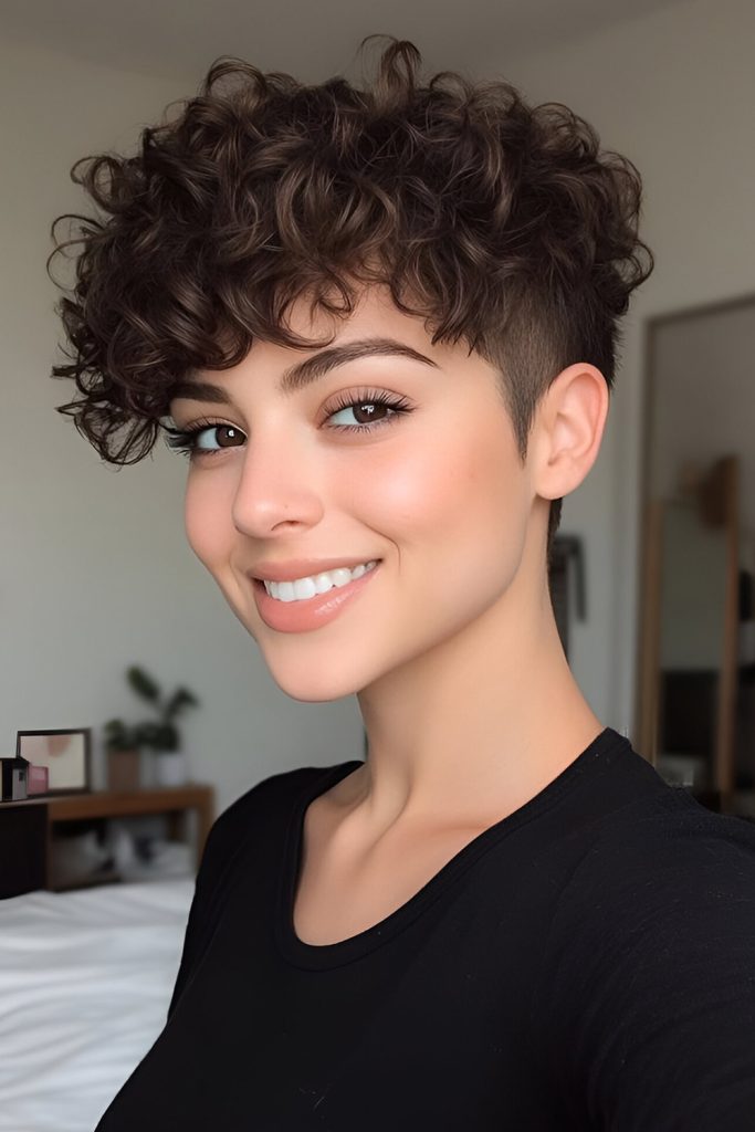 Undercut with Curls