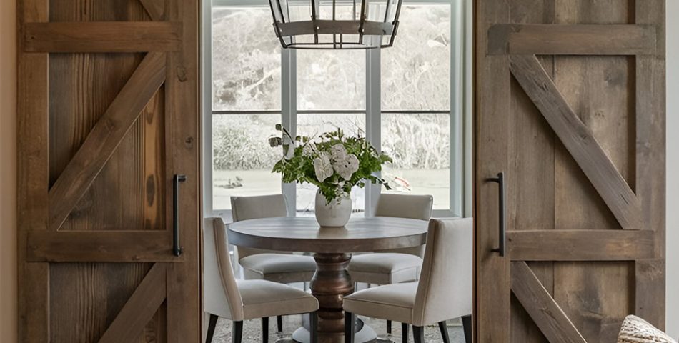 Upcycled Barn Doors as Functional Décor
