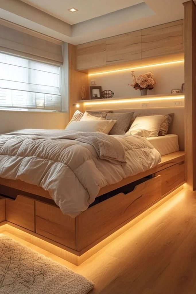 Utilize Under Bed Storage for Efficiency