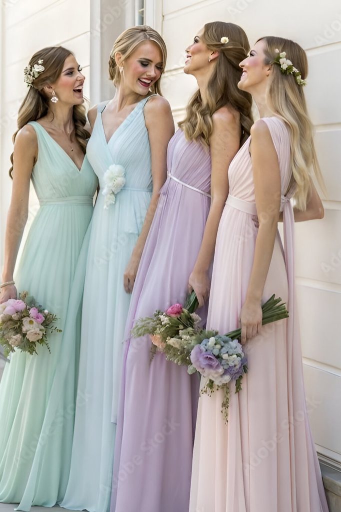 A Line Pastel Dress – A Romantic and Soft Look