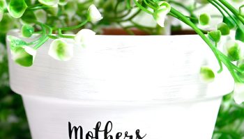 A Mother's Day Painted Flower Pot