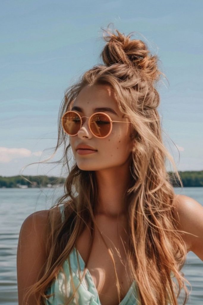 Beachy Messy Bun