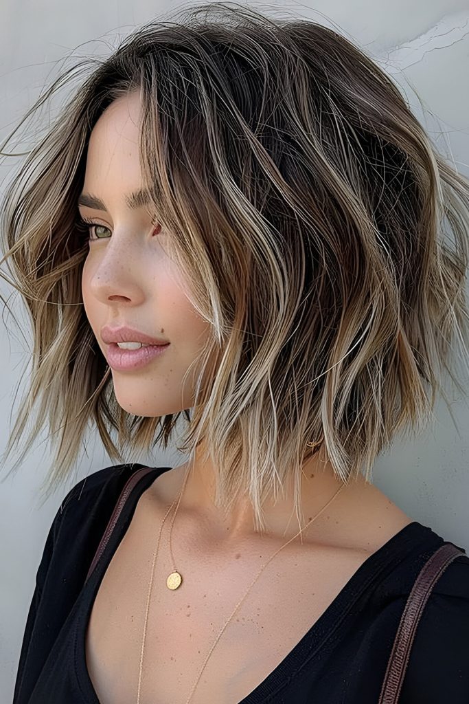 Bold & Playful Choppy Lob