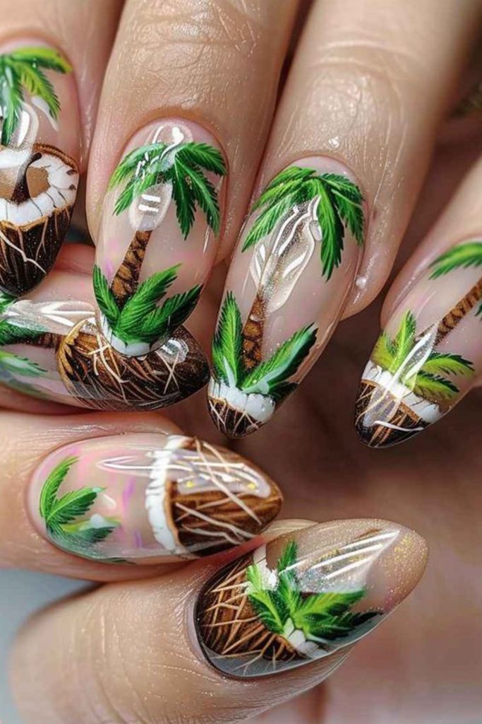 Coconut Paradise Nails