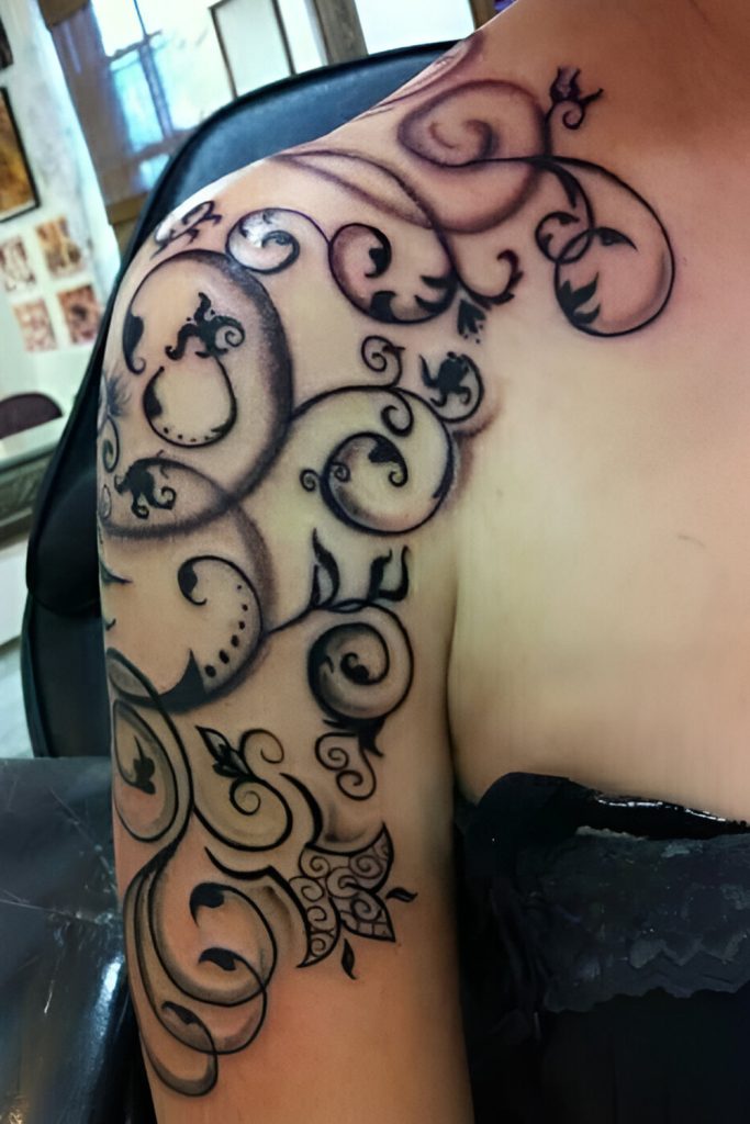 Feminine Filigree Sleeve Tattoos Creating a Statement of Intricacy