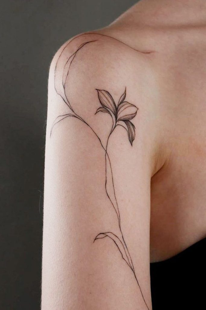 Fine Line Botanical Tattoos Understated, Contemporary, and Sophisticated