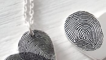 Fingerprint Necklace Little Prints, Big Love