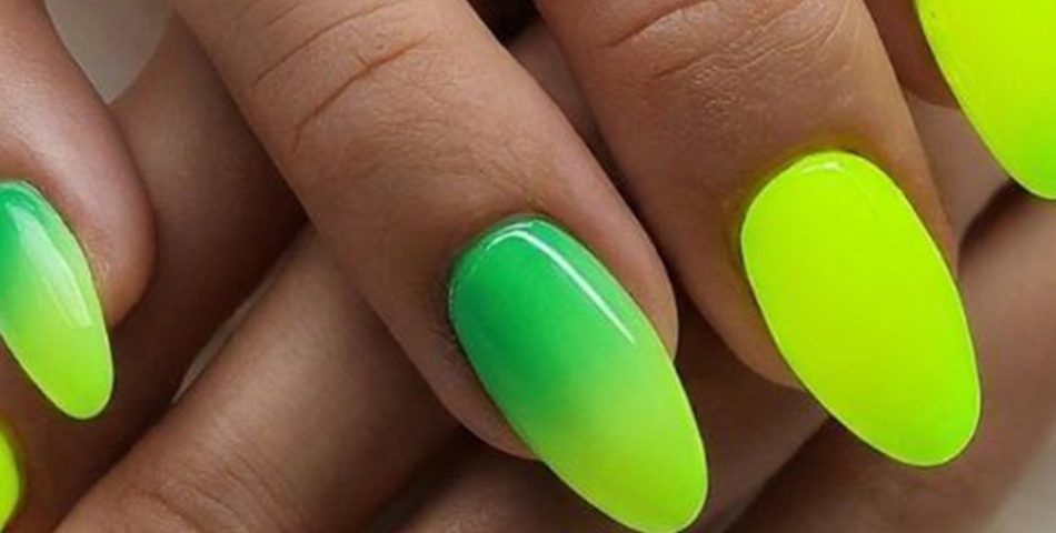 Green to Yellow Neon Glow