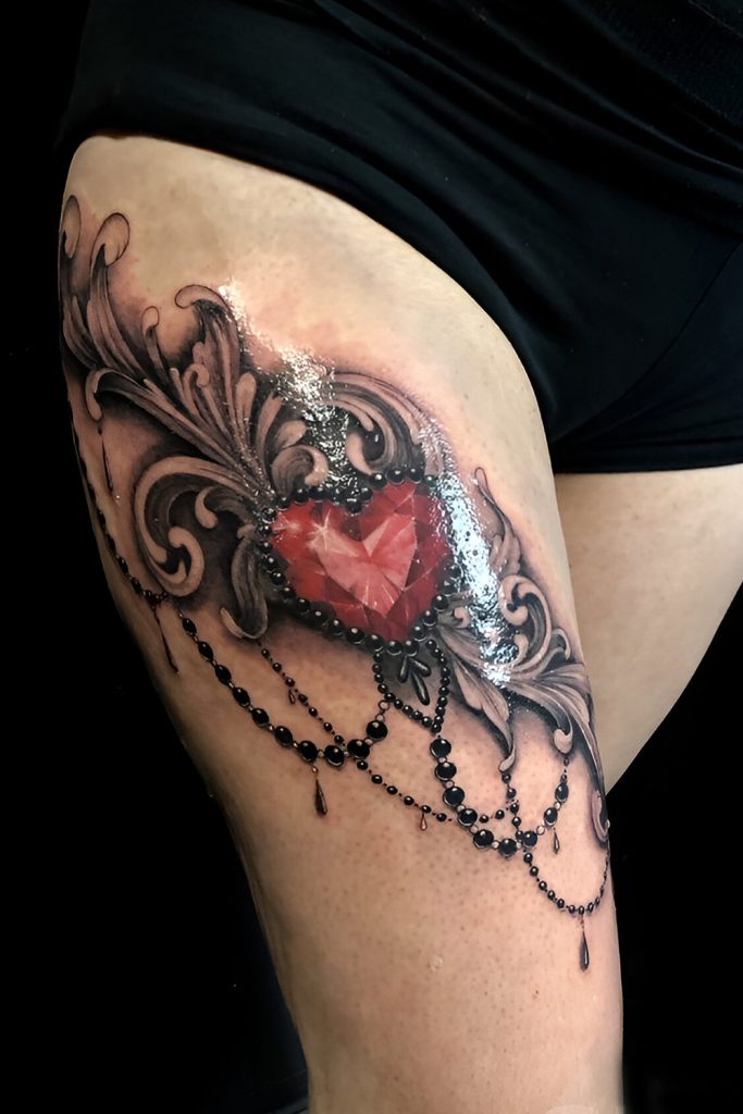 Hearts and Filigree Passion and Feminine Strength Together