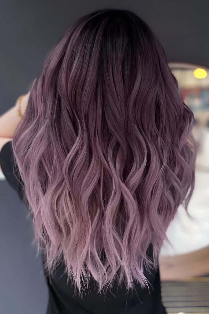 Lilac Tones on Cool Brunette Bases