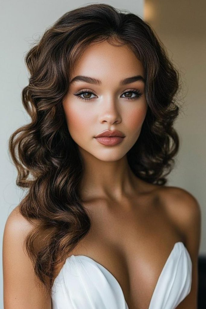 Luscious Tousled Curls Prom Statement