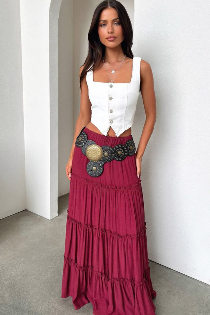 Maxi Skirts for a Flowing, Feminine Look